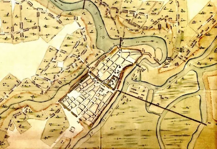 Сумська фортеця на плані 1768 року